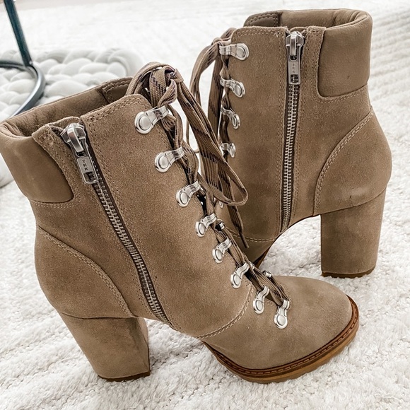 New! - Giani Bini Woman’s Lace Up Tan Boot - Size 7.5 - Picture 4 of 8